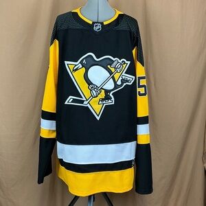 Pittsburgh Penguins Hockey Jersey Guentzel #59 Black and Gold Size 54